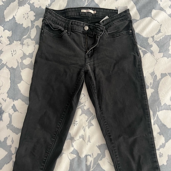 Levi’s 711 black skinny jeans with stretch - Picture 3 of 6